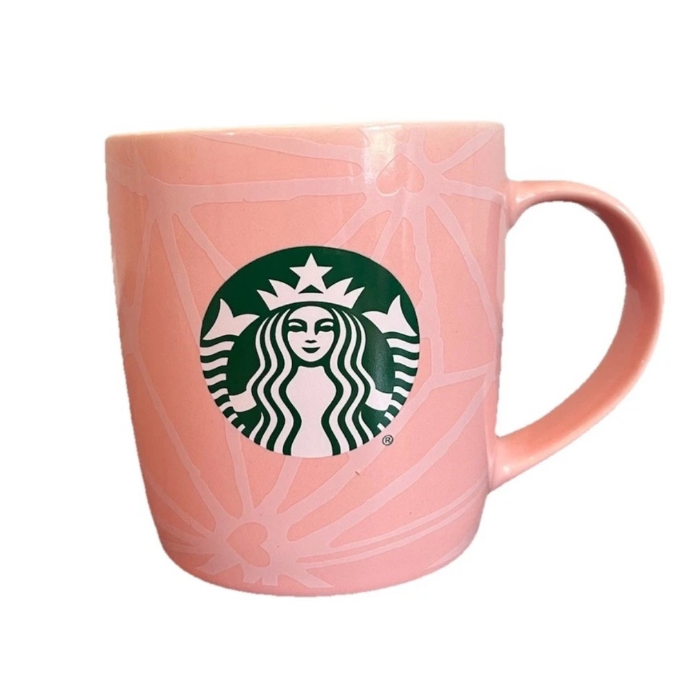Starbucks Coffee Tea Mug Cup Pastel Pink Mermaid Siren Logo Ceramic‎ 11 oz